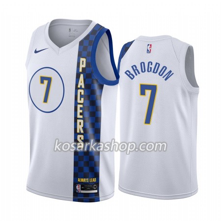 Dres Indiana Pacers Malcolm Brogdon 7 Nike 2019-20 City Edition Swingman